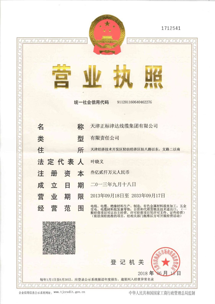 天津正標(biāo)津達(dá)線纜集團(tuán)有限公司